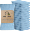 Softolle Bar Mop Towels, Pack of 12-16x19 Inches - 100% Cotton Super Absorbent Towels, Multi-Purpose for Home and Bar Cleaning (Electric Blue)