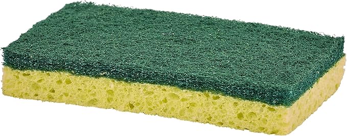 Scrubee Heavy Duty Scrub Sponge with Scouring Pad, Kitchen Dishwashing, Sink, Pot and Frying Pan Cellulose Scrubber Sponge Non Scratch. by Superio