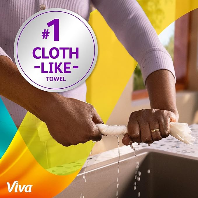 Viva Signature Cloth Paper Towels, 2 Family Triple Rolls, 141 Sheets per Roll (Packaging May Vary)