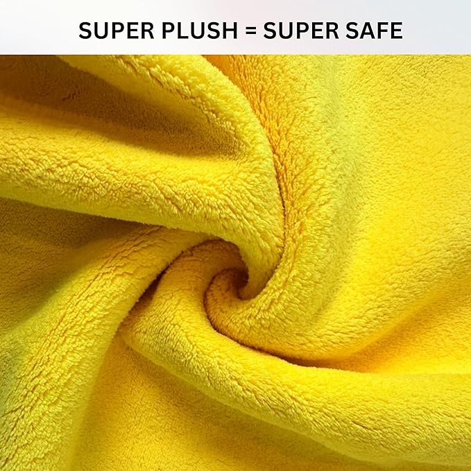 The Pro Stuff® Car Detailing Microfiber Towels - 600 GSM Thick Plush Auto Towels | Super Soft Dual-Sided for Cleaning, Washing, Buffing | Tagless, Scratch-Free, Lint Free Cloth (16"x16") | 3 Pack