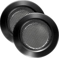 LASSHSWA Kitchen Sink Strainer Stainless Steel, Kitchen Sink Drain Strainer, Silver-Black Sink Strainers for Kitchen Sinks with Large Wide Rim 4.5" Diameter (2 PCS)