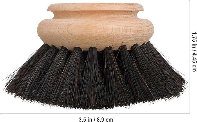 Redecker Horsehair Replacement Head Made with Untreated Beechwood, 2-Inches