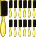 Patelai 12 Pcs Barber Clipper Brush Blade Trimmer Cleaning Brush for Fades Nail Neck Duster Manicure Salon(Gold)