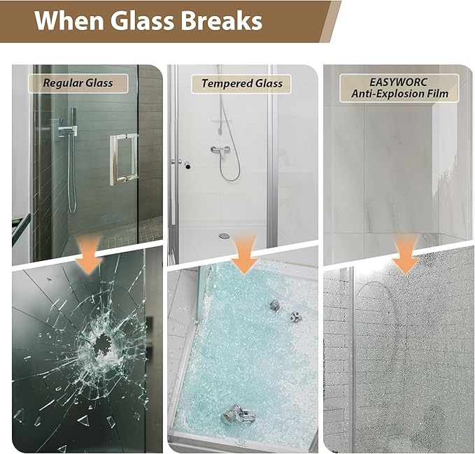 Bathtub Shower Door Frameless, 55-60" W x 60" H Sliding Tub Shower Door, 1/4''(6mm) SGCC Tempered Glass with Explosion-Proof Film Nano Coating, Stainless Steel Hardware, Matte Black