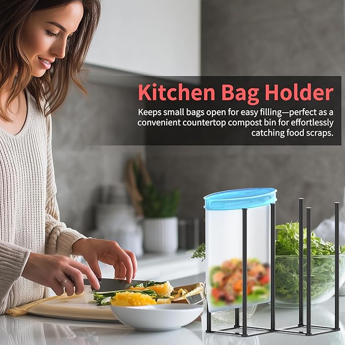 Collapsible Bottle Drying Rack, Baby Bottle Drying Rack, Foldable Cup Draining Holder, Retractable Reusable Silicone Bag Dryer with Non-Slip Bottom - Stainless Steel (Black)