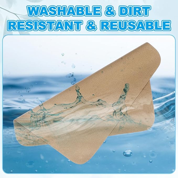 PATIKIL Glasses Cleaning Cloth 7.9" x 7.9", 6 Pcs Microfiber Eyeglasses Cleaner Cloths Soft Suede Wipe Screen for Camera Len Eyeglass Screens Phones Smart Devices, Brown