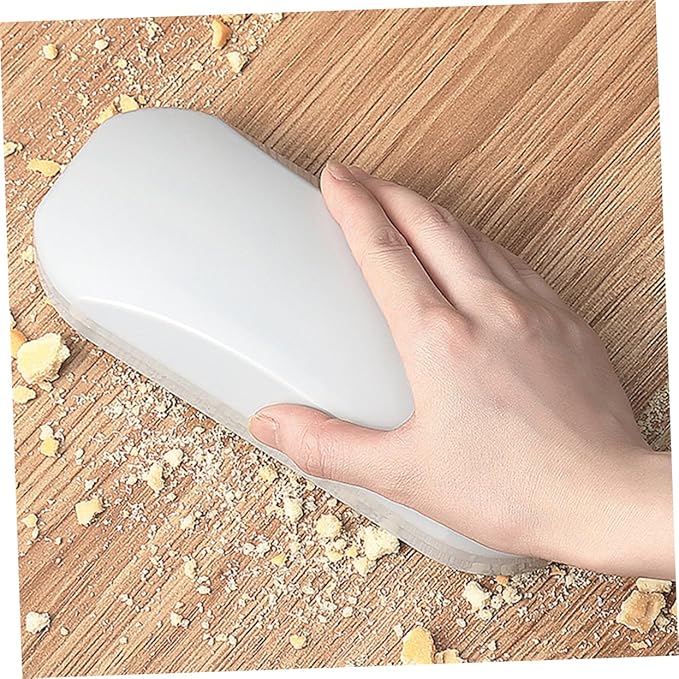 Cabilock Handheld Hair Removal Brush 7.87 Inch Multi-Functional Crumb Sweeper for Sofa Table Floor Nutshells Bread Crumbs Cleaning with Ergonomic Abs Handle