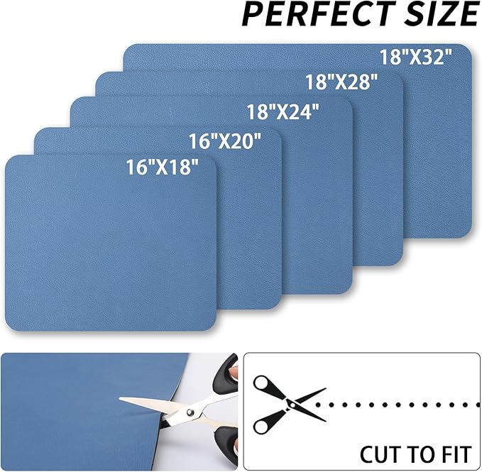 Dish Drying Mat for Kitchen Counter, Heat Resistant Drainer Mats with Non-slip Rubber Backed, Hide Stain Kitchen Super Absorbent Draining Mat, Easy to Clean Dish Rack Pad, Blue 16"x18"