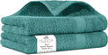 100% Cotton Hand Towel Set of 2, (16 x 28 inches) Sustainable, Soft, Highly Absorbent, Quick Drying, Combed Cotton Hand Towels Pack of 2 Ideal for Hotels, Spa, Bathroom, Dorm, Teal