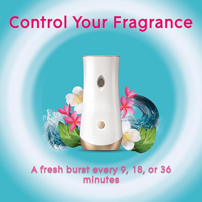Glade Automatic Spray Refill, Air Freshener for Home and Bathroom, Aqua Waves, 6.2 Oz