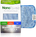 Stainless Steel Cleaner | The Amazing Chemical Free Stainless Steel Cleaning Reusable Wipe Cloth | Kid & Pet Safe | Nano Blue 7x16 (1 pc)
