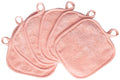 Makeup Remover Cloths for Face, Eye, Lips - Reusable Makeup Remover Pads Soft Microfiber Facial Cleansing Cloths 5 x 5 inch 6 Pack (Coral)