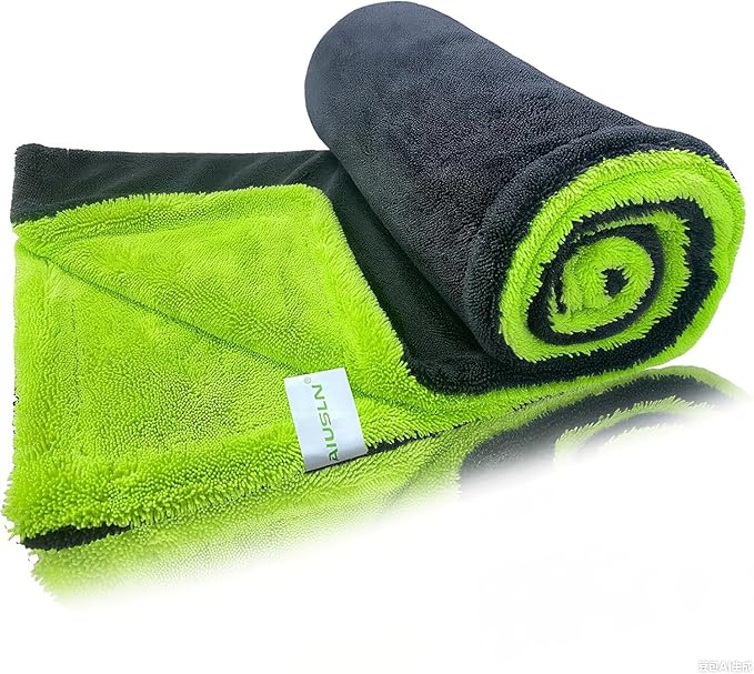 1400 GSM Car Drying Towel-48’’x24’’Extra Large Super Absorbent Twisted-Loop, Non-Streak Microfiber Car Wash Drying Towels Detailing/Cleaning Towels for Cars/Trucks/SUVs