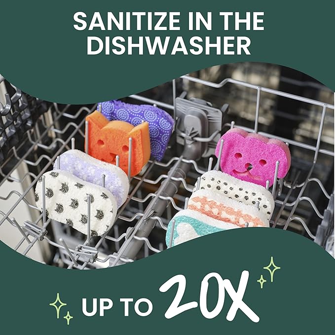 Scotch-Brite Doggone Tidy Non-Scratch Scrub Sponge, Two- sided, Limited Edition, 1 Sponge