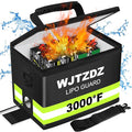 Upgraded Lipo Battery Fireproof Explosionproof Safe Bag,4 Layers of Heat Insulated Materials with Waterproof Zipper/Reflective Strip,Comfortable Handle/Portable Shoulder Strap(8.5x5.7x6.5inch)