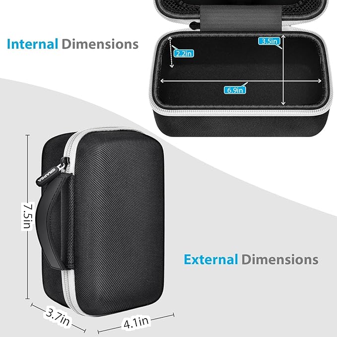 Power Bank Case Compatible with Anker Prime Power Bank 26250 (300w)/ 27650/ 25000/ 24000mAh(737) Power Banks, Storage Organizer for 100W Charging Base, Cable for Business Travel Outdoor Use (Box Only)