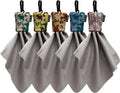 SPUDZ Classic Variety Pack Medium | Five 6" x 6" Microfiber Towels w/Neoprene Pouches | Premium Microfiber Cleaning Cloths for Laptops, Lenses, Cameras, Screens, and More | Military