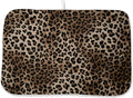 Brown Leopard Print Dish Drying Mats 18x24 Inches for Kitchen Counter Animal Print Skin Cheetah Kitchen Decorations Drying Mats Seasonal Outdoor Mat Drying Pad for Office Dining Room Decor