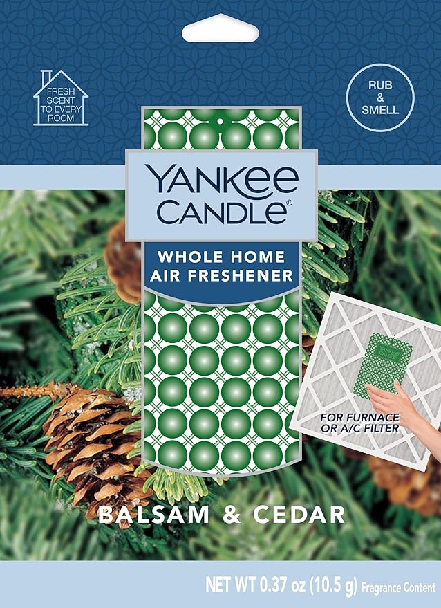 Yankee Candle Whole Home Air Freshener Variety Pack (Apple Pumpkin, Balsam Cedar, Sparkling Cinnamon, & Macintosh) (1ea / Pack of 4)