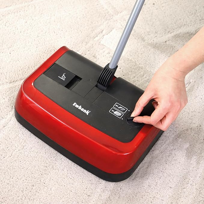 Ewbank Evolution Multi Surface Cordfree Non-Electric Portable Hardwood Floor and Carpet Sweeper with Adjustable Height