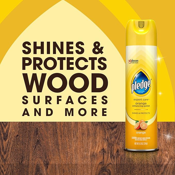Pledge Expert Care Wood Cleaner and Polish Wipes (24 Count) and Spray (9.7 oz)