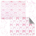 2 Pcs Large Coquette Pink Bow Dish Drying Mat Large for Kitchen, 18 X 24 Inch Bow Absorbent Microfiber Coffee Bar Pad for Women Counter Kitchen Home Accessories Party Gifts