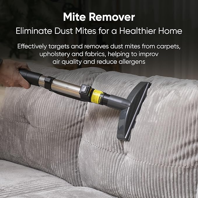 Dapper Commercial Carpet and Upholstery Extractor Cleaning Machine with Steam, Spray-Vacuum, & Mite Remover. 2.5 Gal Tank — Designed for Deep Cleaning. Dual Separate Circuit Power Cords