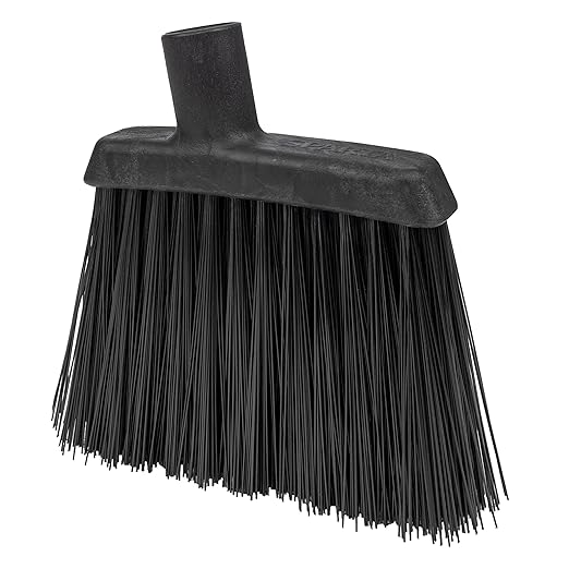 Carlisle FoodService Products CFS Duo-Sweep Plastic Small Debris Broom with Handle, 48 Inches, Black