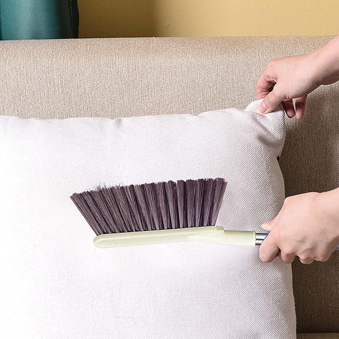 Hand Broom Soft Bristle Cleaning Brush with Handle Small Brooms Hand Brushes for Cleanings Comfortable Grip Brush for Sofa Bed Car Tabletop Bedroom Tent Cleaning Broom Tools