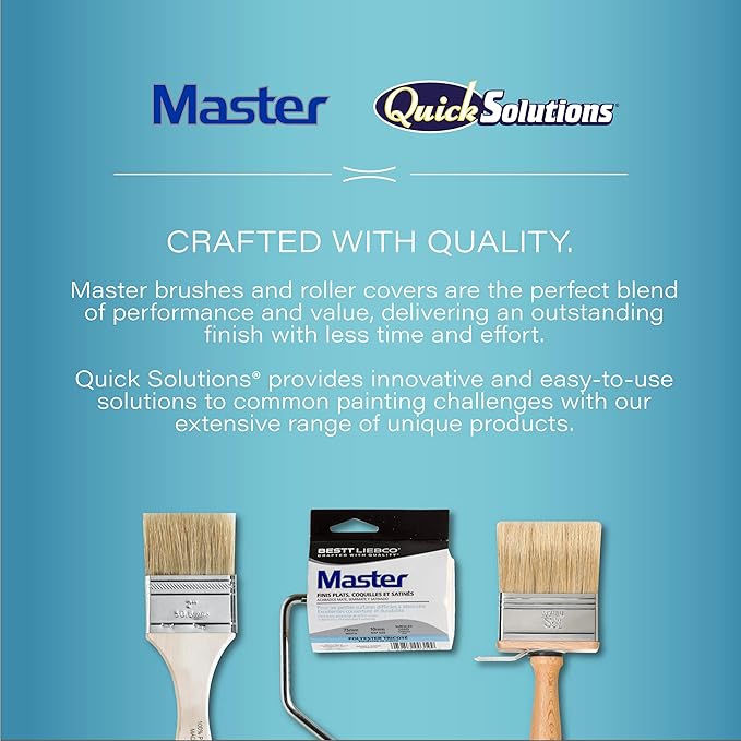 Bestt Liebco 997240120 Master 12" Deck Scrub Brush/Roller/Applicator, White