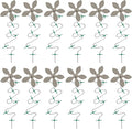 DrainWig Shower Hair Catcher Disposable Drain Protector (Silver Flower, 12 Count)