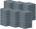 Avalon Towels Bar Towels (Pack of 60) Size 14x17 Inches – 100% Cotton, Absorbent and Reusable Cleaning Rags, Multipurpose Cleaning Towels, Terry Cloth Rags, Durable Shop Rags (Grey)