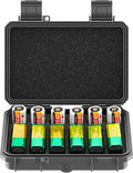 KIWIFOTOS 12 Slots 9V & CR2 CR123A Battery Storage Organizer Case IP67 Waterproof Hard Case for CR17345/ CR16340/CR18350/CR15H270 9V Battery Holder for Household Outdoor Camping Fishing