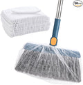 100 Pcs Disposable Broom Covers for Pet Hair Removal, Non-Woven Sweeper Sheets Effectively Traps Hair, Dust, Lint for Floor Carpet Cleaning, Universal Fit for Most Brooms