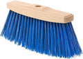 Outdoor Broom Head - Heavy Duty 9.85" Sweeping Wooden Broom Head with Stiff Bristles - Fits Standard 3/4" Threaded Handles - Ideal for Concrete Walkway, Patio, Deck, Driveway & Garage