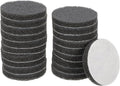 HARFINGTON 20pcs Scrubber Scouring Pads 800 Grits 3 Inch Drill Power Brush Hoop and Loop Surface Conditioning Disc Drill Scuffing Disc Scrub Pads for Home Kitchen Cleaning, Grey