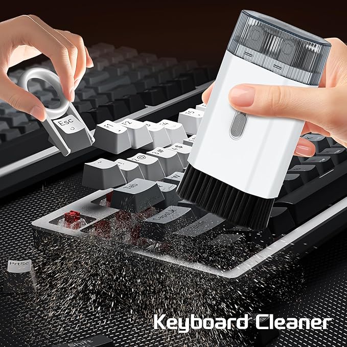 Keyboard Cleaning Kit-13-in-1 Multifunctional Cleaner Kit-Laptop Cleaner Compatible with iPad iPhone Pro Earbuds Airpod MacBook-Electronics Cleaning Brush Tool for Charging Port,Computer Screen