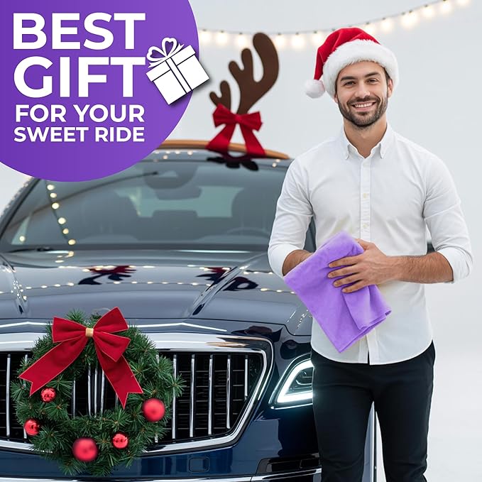 Premium Shammy Cloth for Car Drying - Super Absorbent Reusable Chamois Towel - Scratch-Free Car Drying Towel (26'x17')