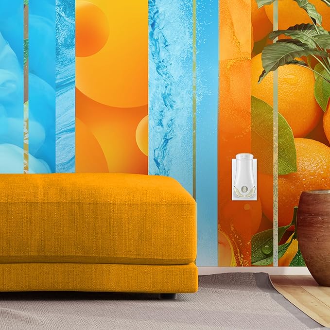 Glade PlugIns Refills Air Freshener Starter Kit, Scented Oil for Home and Bathroom, Coastal Sunshine Citrus, 0.67 Fl Oz, 1 Warmer + 1 Refill