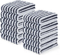 Homaxy Kitchen Towels(12 Pack, 10 x 20 inches), Ultra Soft and Absorbent Dish Towels, Reusable Fast Drying Microfiber Cleaning Cloth, Coral Velvet Wave Design No-lint, Dark Grey