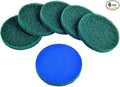 Kichwit 6-Pack Replacement Scrub Pads, Super Abrasive, Green (5 Inch)