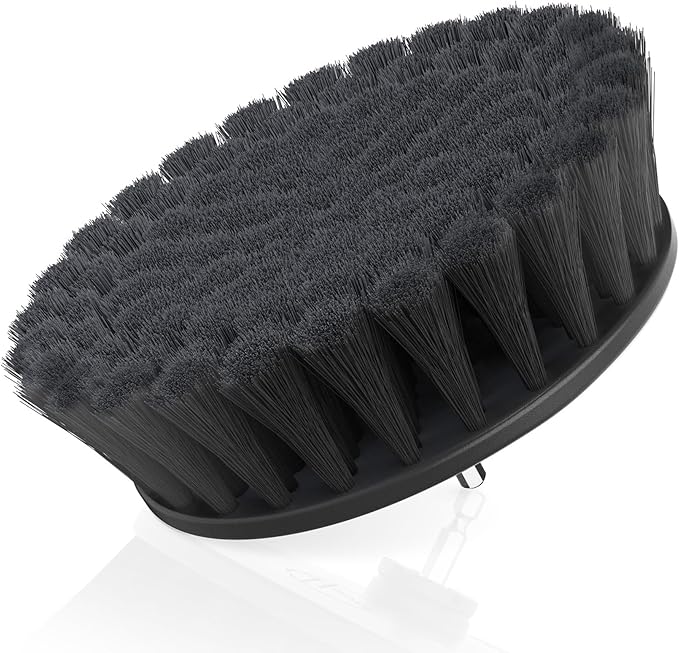 Hoover Hard Bristle Cleaning Brush, 6" Hard Bristle Brush, For Use on Tough Surfaces, Heavy Duty Whole Home Cleaning, Scrubber Brush Drill Attachment for Cleaning