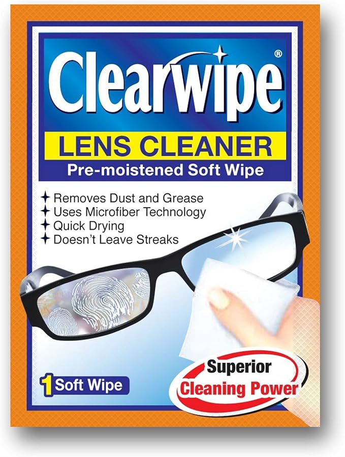 ClearWipe Microfiber Wipes, White, 40 Count
