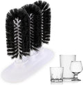 3 Brush Glass Washer Triple Glass Rinser, Cup Washer Brush