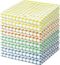 Nialnant 8 Pack Dish Cloths for Washing Dishes, 100% Cotton Reusable Cleaning Rag, Quick Drying Dish Towels for Kitchen-11 x 11 Inches