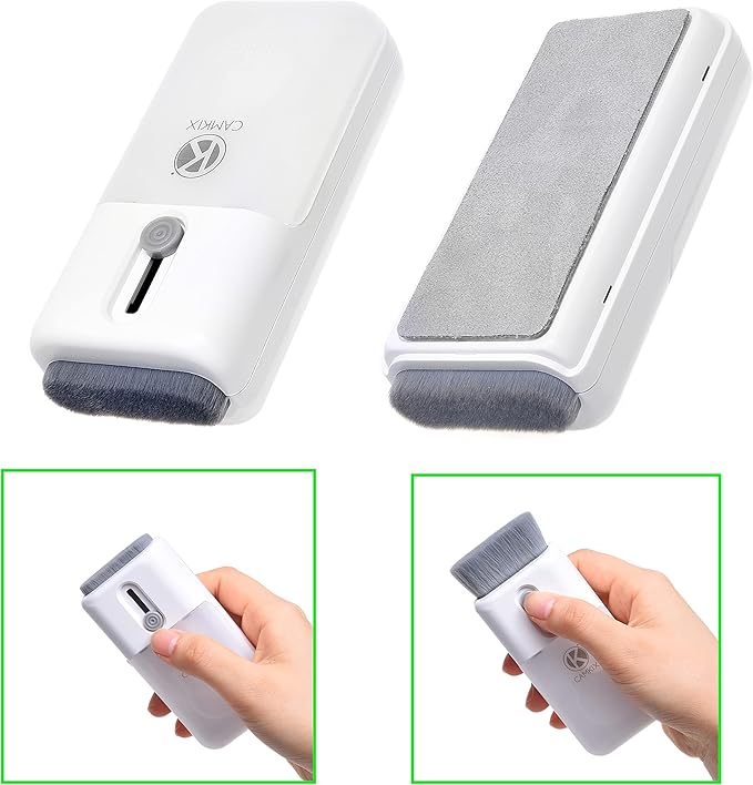 Camkix 6-in-1 Electronics Cleaning Kit - Key Puller, Flocking Sponge Cleaner, Pen Nibs, Cleaning Cloths - Keyboards, Earbuds, Hearing Aids- Cleaner for Smartphones, Laptops, PC Monitors, Cameras