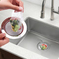 200 PCS Kitchen Mesh Sink Strainer, Disposable Sink Strainer Covers, Drain Nets for Kitchen Sink for Collecting Kitchen Food Waste Leftover Garbage