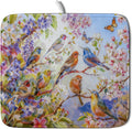 Spring Bird Dish Drying Mats for Kitchen Counter Floral Small Dish Drying Pad Season Decor