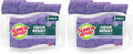 Scotch-Brite Scrub Dots Non-Scratch Scrub Sponge, Rinses Clean, for Washing Dishes and Cleaning Kitchen, 3 Scrub Sponges (Pack of 2)