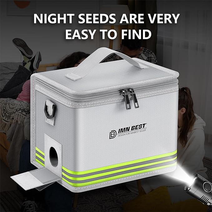 Lipo Safe Bag Fireproof, Explosion-proof, Large Capacity, Fireproof Safe, Lipo Battery Storage Box, Protective Safe for Charging and Storing (Silvery)